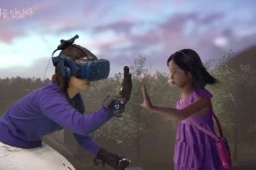 woman reunites with deceased daughter in VR